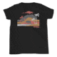Atoll Board Co Youth Short Sleeve T-Shirt with Atoll Volcano Graphic - Black, S - Black,S, 62FBCB4F2CCE4Black-S