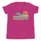Atoll Board Co Youth Short Sleeve T-Shirt with Atoll Wave Graphic - Berry, S - Berry,S, 630D458333F37Berry-S