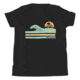 Atoll Board Co Youth Short Sleeve T-Shirt with Atoll Wave Graphic - Black, M - Black,M, 630D458333F37Black-M