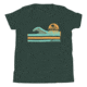 Atoll Board Co Youth Short Sleeve T-Shirt with Atoll Wave Graphic - Heather Forest, XL - Heather Forest,XL, 630D458333F37Heather-Forest-XL