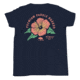 Atoll Board Co Youth T-Shirt with Atoll Paddle Board Island Flower Graphic - Navy, L - Navy,L, 64418582C8986Navy-L
