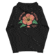 Atoll Board Co Zip Up Hoodie with Atoll Paddle Board Island Flower Graphic - Black, L - Black,L, 64418B533A5D7Black-L