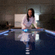 Atomic 90in Indiglo LED Air Hockey Table, Black, G04801W