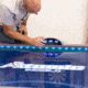 Atomic 90in Indiglo LED Air Hockey Table, Black, G04801W