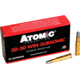 Atomic Ammunition Subsonic 30-30 Win 165 Grain Lead Round Nose Flat Point, Brass Cased Rifle Ammo, 20 Rounds, 00410