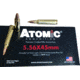 Atomic Ammunition Atomic Ammo 5.56x45 500 Rounds 62gr. Hornady Fmj Bulk-pack