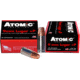 Atomic Ammunition 9mm +P, 124 Grain, BJHP, Brass Cased, Centerfire Pistol Ammo, 20 Rounds, A4546