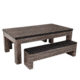 Atomic Hampton 3-In-1 Combo Game Table Billiards, Ping Pong, Dining, Grey wood grain, G05302W