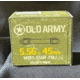 ATS Ammunition Old Army Ammo 5.56x45mm 55 Grain Metall Jacket Brass Centerfire M193 Rifle Ammo, 20 Rounds, OA-556X45-B-55G