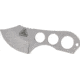 Attack-Rescue-Survive Shanghai Shank Fixed Blade Neck Knife, Bead Blast, Skeletonized Handle w/ Lanyard Hole ARS07BB
