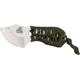 Attack-Rescue-Survive Shanghai Shank Fixed Blade Neck Knife, Bead Blast, Skeletonized Handle w/ OD Green Cord Wrap Grip ARS07OD