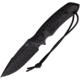 Attleboro Knives The Attleboro Fixed Blade Knife, 9.75in Overall, 4.5in, S35VN, Black Cerakote Plain Drop Point Blade, Black Canvas Micarta Handle, Boltaron Sheath, AK-10121