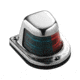 Attwood Marine 1-Mile Deck Mount, Bi-Color Red/Green Combo Sidelight, 12V, Stainless Steel Housing, 66318-7