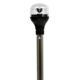 Attwood Marine LightArmor All-Around Light, 12in Aluminum Pole, Black Vertical Composite Base w/Adapter, 5557-PV12A7