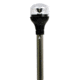 Attwood Marine LightArmor Plug-In All-Around Light w/ Black Horizontal Composite Base /Adapter, 20in Aluminum Pole, 5550-PA20-7