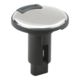 Attwood Marine LightArmor Plug-In Base, Round, 2 Pin, Stainless Steel, 910R2PSB-7