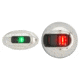 Attwood Marine LightArmor Vertical Surface Mount Navigation Light, Silver/Green, Silver/Red