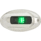 Attwood Marine LightArmor Vertical Surface Mount Navigation Light, Oval, Starboard, Stainless Steel, 2NM, Green, NV4012SSG-7