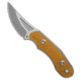Audacious Concept Fanglet Fixed Blade Knife, 2.44in, CPM MagnaCut, Trailing Point Blade, ULTEM, Yellow Handle, Yellow/Gray, 6.26 inch, BHQ-219225