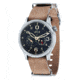 AVI-8 Flyboy Watch Japan Automatic 2 Hands with 24 hours and Small Second, Blue/Cream, AV-4048-02 