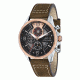 AVI-8 Hawker Harrier II Watch Quartz Japan Chronograph with Date, Black/Dark Brown AV-4051-01