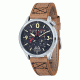 AVI-8 Lancaster Bomber Watch Japan Quartz Multi-Eye with 24 Hours and Day Date, Black/Brown AV-4050-01