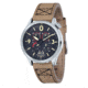 AVI-8 Lancaster Bomber Watch Japan Quartz Multi-Eye with 24 Hours and Day Date, Black/Beige AV-4050-02