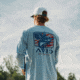 AVID Sportswear Marlin Pride Long Sleeve T-Shirt - Mens, Heather Sky, Large, MT32422HSKLG