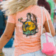 AVID Sportswear Squid Row T-Shirt - Womens, Light Orange, Large, WT12400LORLG