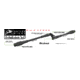 Axcel Antler Ridge Hunting Stabilizer Kit 6/8 in, Black, SCFR-550-86BK