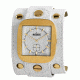 Axcent Rocker Watch, White Strap, White Dial, Gold Hands X10018-131