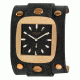 Axcent Rocker Watch, Black Strap, Black Dial, Gold Hands X1001r-237