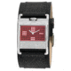 Axcent Pixy Watch, Black Strap, Red Face, Silver Hands X13042-867