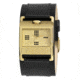 Axcent Pixy Watch, Black Strap, Gold Face, Gold Hands X13048-767