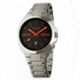 Axcent Impact Watch, Silver Bracelet, Black Face, Orange Hands X20843-232