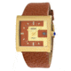 Axcent Illusion Watch, Camel Strap, Camel Face, Gold Hands X32141-736