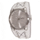 Axcent Spike Round Watch, White Strap, Silver Face, Silver Hands X34001-641