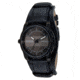Axcent Retro Watch, Black Strap, Gunmetal Face, Black Hands X37001-237