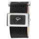 Axcent Stone Watch, Black Strap, Black Face, Silver Hands X40272-237