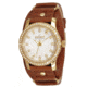 Axcent Remix Watch, Camel Strap, White Face, Gold Hands X43888-146