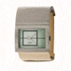 Axcent Freja Broad Watch, Cream Strap, Green Face, Silver Hands X46002-651
