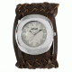 Axcent Punkd Watch, Dark Brown Strap, Silver Face, Silver Hands X47171-646