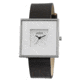 Axcent Hope Square Watch, Black Strap, White Face, Black Hands X50391-156