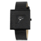 Axcent Hope Square Watch, Black Strap, Black Face, White Hands X5039b-257