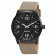 Axcent M10 Watch, Natural Leather Strap, Black Face, Silver Hands X5571b-260