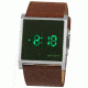 Axcent Stealth Watch, Camel Strap, Forest Green Face, Green Numerals X59101-206