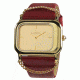 Axcent Fair Lady Watch, Red Strap, Gold Face, Gold Hands X62018-736