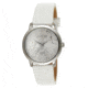 Axcent Dream Round Watch, White Strap, Silver Face, Silver Hands X64352-151
