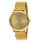 Axcent Dream Round Watch, Gold Mesh Strap, Gold Face, Gold Hands X64358-752