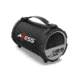 AXESS Bluetooth Hi-Fi Cylinder Loud Speaker w/ 4 Inch Sub, Vibrating Disk, SD Card, USB, AUX Inputs, Gray SPBT1037GY